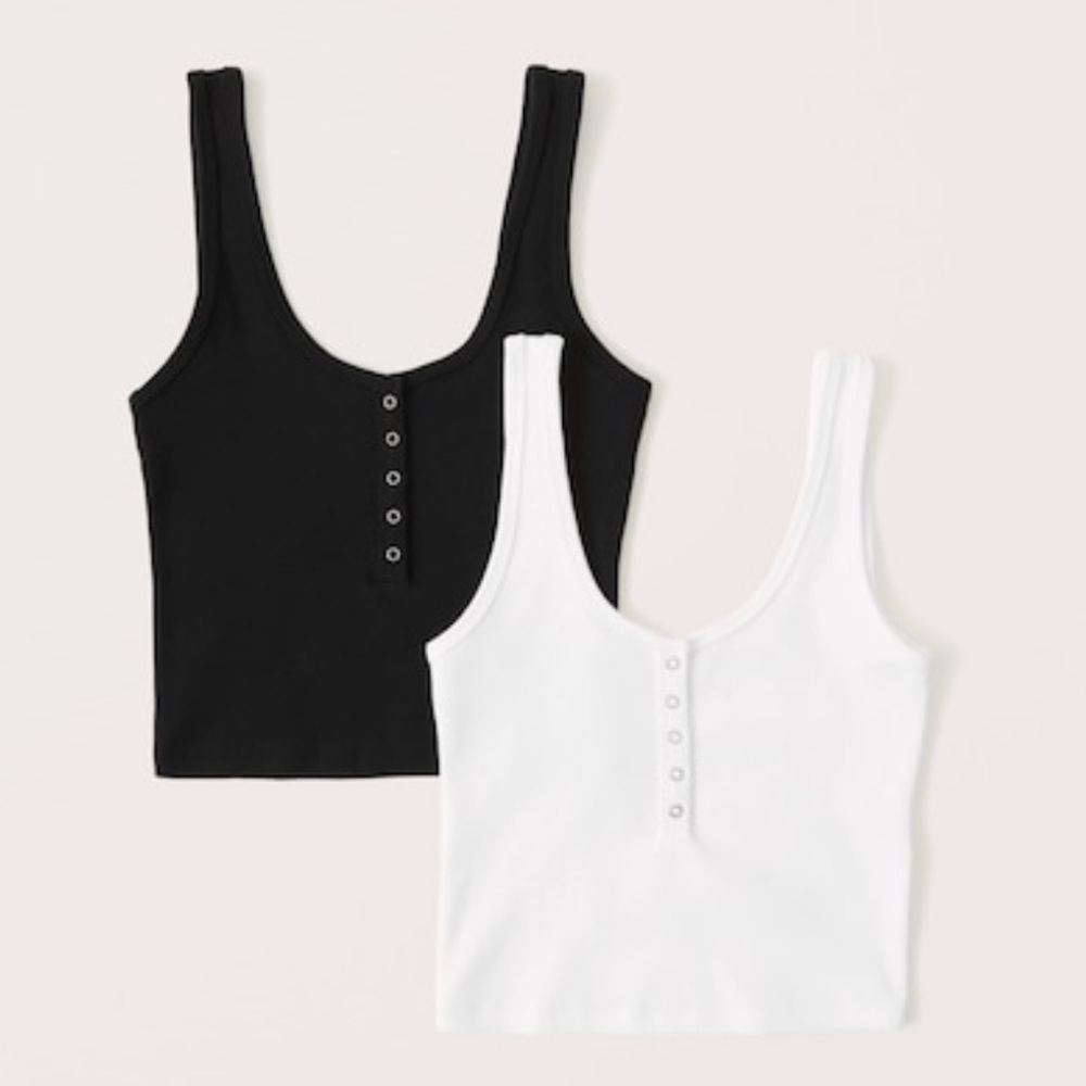 Women's
2-Pack Ribbed Henley Tank